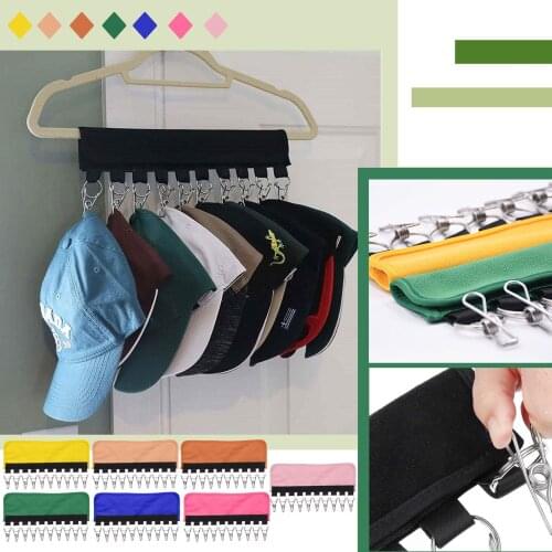 New Baseball Cap Rack Hat Holder Rack Home Organizer Storage Door Closet Hanger Kitchen Rack Holder Hooks Hot Sale Wholesale