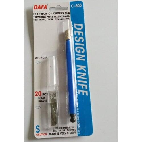 NEW-Designer Series Gripster Knife + 20 Pcs Spare blades C-603