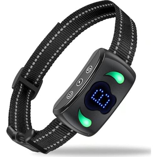 Dog Anti Bark Collar Barking Control Training Collar with LED Indicator Waterproof Training Collars for Small Medium Large Dogs