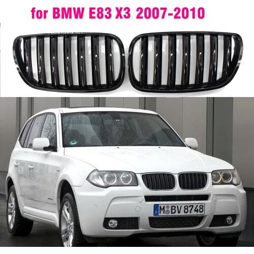 Front Gloss Black Front Center Kidney Grille for BMW E83 X3 2007-2010 Grill