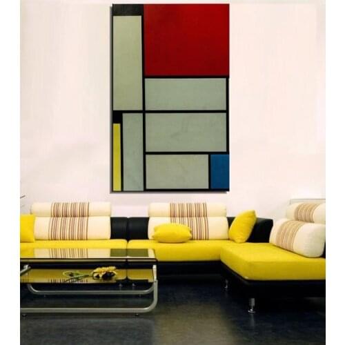 Piet Cornelies Mondrian Still life Abstract handmade oil Painting Drawing art Unframed Canvas wall painting technical scarf iron