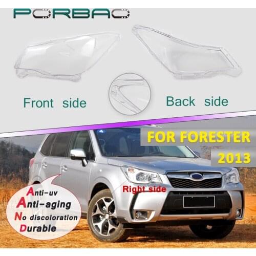 Headlight Headlamp Clear Lens Cover Shell Mask for Subaru Forester Transparent Glass Lens Cover 13-15 Replacement DIY