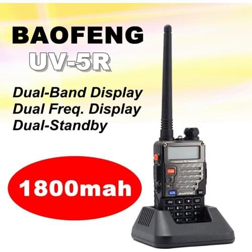 5W Baofeng UV-5R Walkie Talkie UV 5R High Power Amateur Ham CB Radio Station UV5R Dual Band Transceiver Walkie Talkie