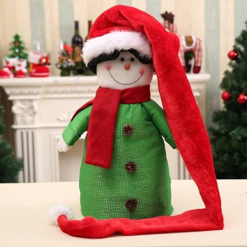 Childrens Adult Santa Claus Hats Lengthened Christmas Soft Plush Christmas Hats Family Party New Year Decorations