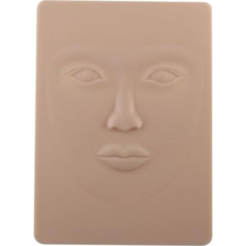 3D Silicone Tattoo Practice Skin Semi-permanent Makeup Tattoo Training Practice Fake Skin Eye Lips Face For Tattoo Beginner
