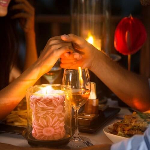 Silicone Soap Mold Sunflower Cylinder 3D Silicone Candle Mold for Candle Making DIY Silicone Handmade Soap Mold Art Craft Mould