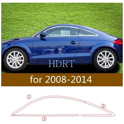 Car styling stainless steel window trim fit for AUDI TT 2008-2019 car accessories