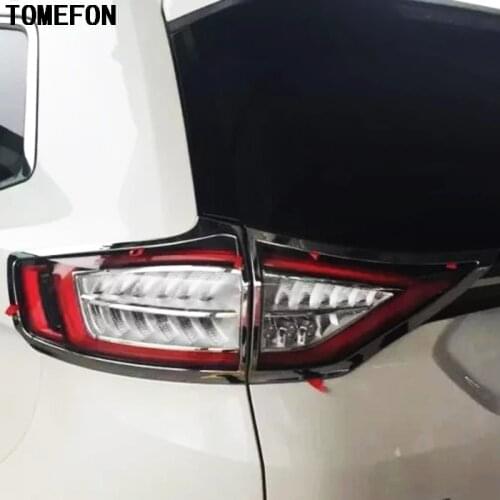 TOMEFOM Car Styling ABS Chrome For Ford Edge 2015 Auto Rear Back Light Lamp Cover Trim Taillight Frame Protector 4PCS/SET