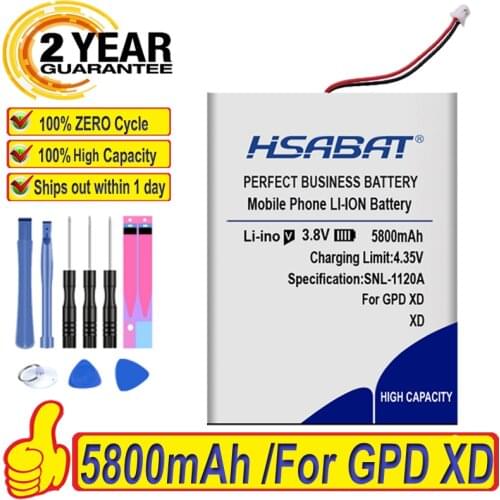 Top Brand 100% New 5800mAh Battery for GPD XD Batteries + free tools