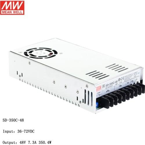 MEAN WELL SD-350C-48 36~72V DC to 48V DC 350W DC-DC Converter Switching Power Supply 48V to 48V 7.3A Converter Transformer SMPS