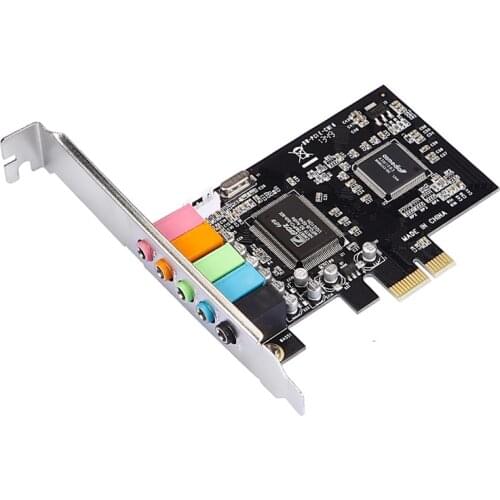 High quality CMI8738 5.1 PCI-E Sound Card PCI Express audio interface Sound Card