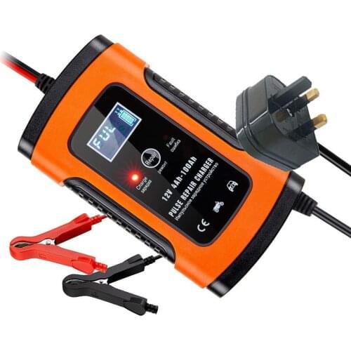 12V 6A Smart Pulse Repair Charger LCD Display Battery Charger For Car Automobile Motorcycle AGM GEL WET Lead Acid Battery