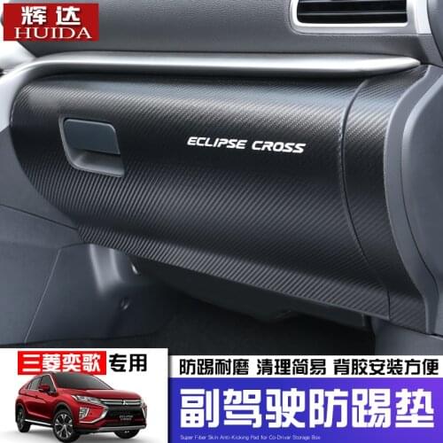For Mitsubishi Eclipse Cross 2018 2019 Car-Styling co-pilot anti-kick pad change protection pad Car Accessories Car-covers