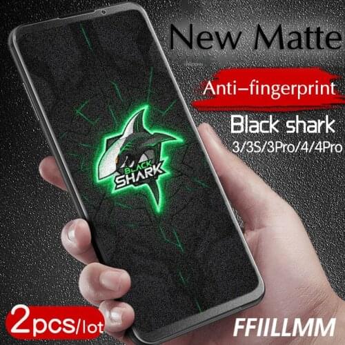 2Pcs/lot Matte Protective Glass For Xiaomi Black Shark 4 Pro 3S Tempered Glass For Mi Black Shark 2 3Pro Glass Screen Protectors