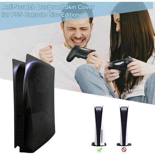 Host Protection Shell Case Console Cover Replacement Panel For PS5 Disc Editio Machine Outer Skin Accessories Translucent Black