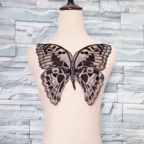 1pc Beautiful Butterfly Applique Embroidered Sew on Patches For Clothes Dress Fashion Sticker Diy Decoration Repair High Quality