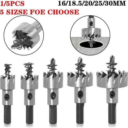 1pc HSS Drill Bit High Speed Steel Carbide Tip Hole Saw Tooth Cutter Metal Drilling Woodwork Cutting Carpentry Crowns
