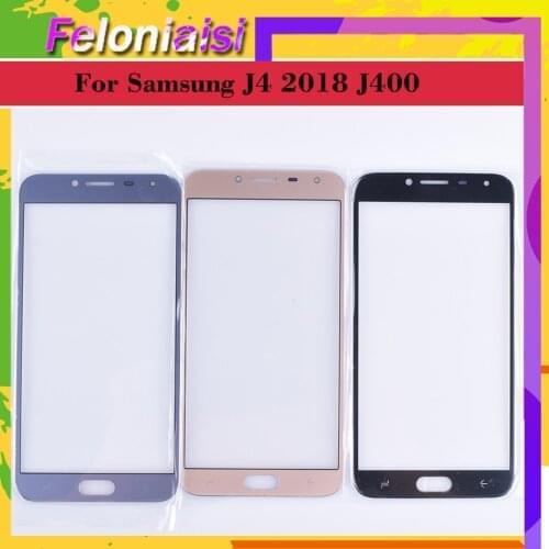 10Pcs/lot For Samsung Galaxy J4 2018 J400 SM-J400F J400F/DS J400G/DS J400G Touch Screen Front Outer Glass panel TouchScreen Lens