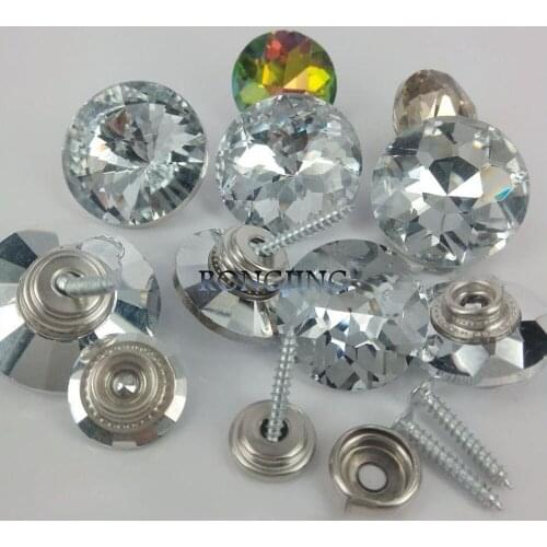 15pcs 30mm Snap Sofa Nails KTV Backdrop Soft Case Diamond Bedside Backrest Grade Crystal Buckle