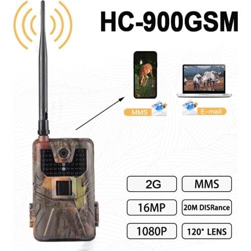 2G Hunting Camera GSM 20MP 1080P Wildlife Trail Camera Infrared Photo Traps Night Vision Outdoor Surveillance Cam SMS MMS Email