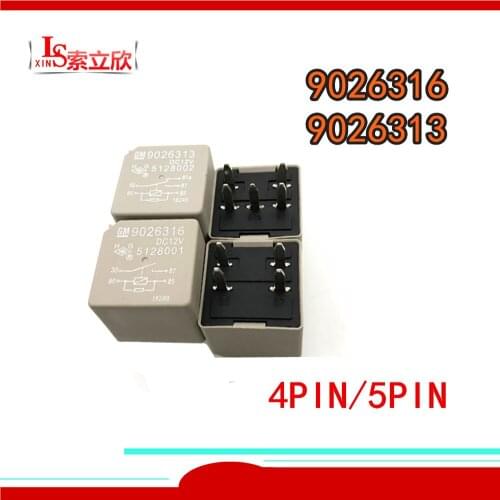 5PCS NEW Automotive relay 9026316 9026313 Buick Expedition fuel pump gasoline pump headlamp headlamp relay fuse 4PIN 5PIN
