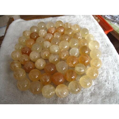 62 Rare NATURAL golden calcite CRYSTAL SPHERE BALL Healing 10.72lb