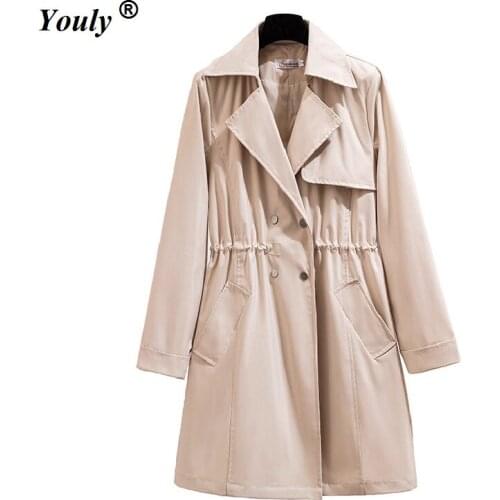 BELLYQUEEN Women's Classic Trench Coats