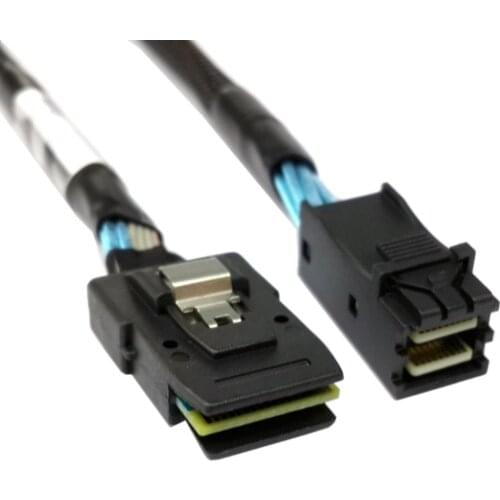 Cablecc mini sas High Density HD SFF-8643 data Server hard disk raid to Internal Mini SAS SFF-8087 Cable 50cm