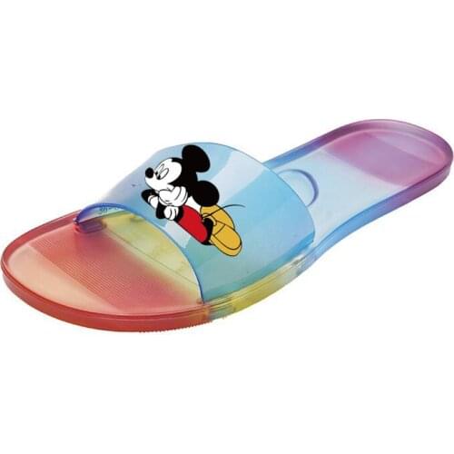 Disney childrens cartoon Mickey non-slip soft-soled summer sandals and slippers beach home shoes girls womens slippers