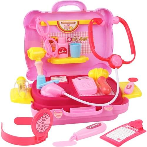 Kids Doctor Set Pretend Play Girls Role-playing Games Hospital Accessorie Medical Kit Nurse Bag Toys Children Christmas gift