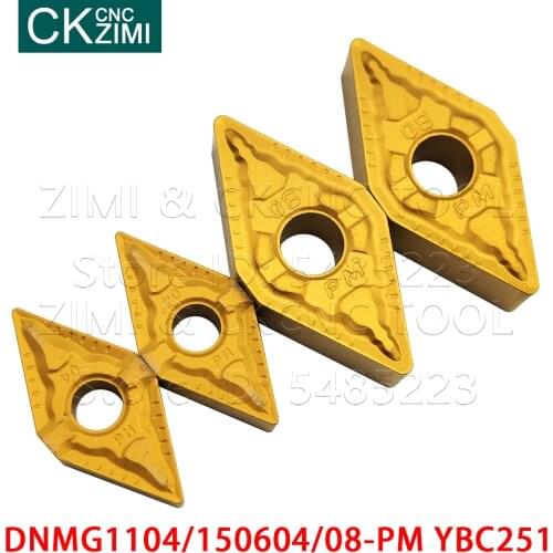 DNMG110404-PM DNMG110408-PM DNMG150608-PM YBC251 Carbide Insert External turning tool CNC mechanical Metal lathe tools for steel