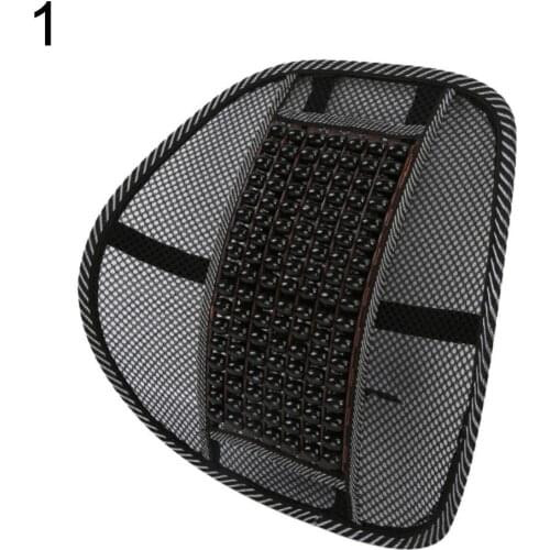 Home Office Car Seat Chair Cool Back Waist Support Cushion Wood Beads Massage Seat Supports чехлы на авто сиденья