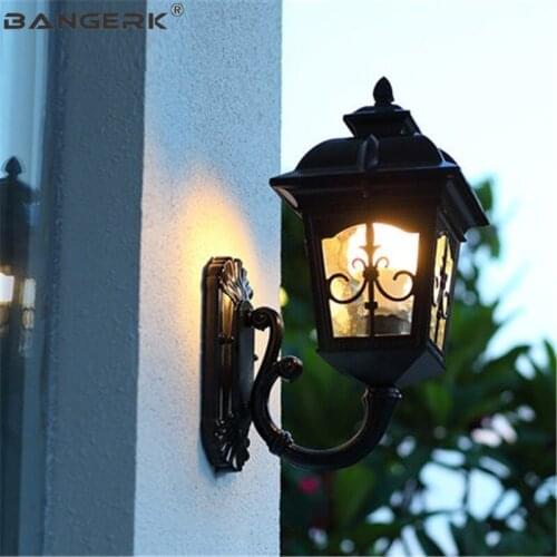 European Waterproof LED Wall lamp Vintage Outdoor Antirust Sconce Wall Lights Lighting Aluminum Garden Porch Light Fixtures