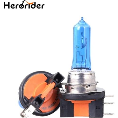 Herorider 12V H15 Halogen Xenon Bulb 6000k 55w White Lamp Super White 5500-6000K Lamp H15 12v 15/55w Car Light Source Bulbs