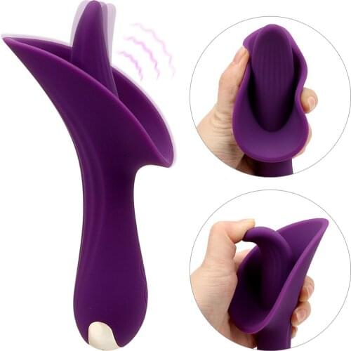IKOKY Tongue Vibrator Oral Sex Massager Sex Toys for Women Clitoris Stimulator 10 Mode Erotic Female Masturbator