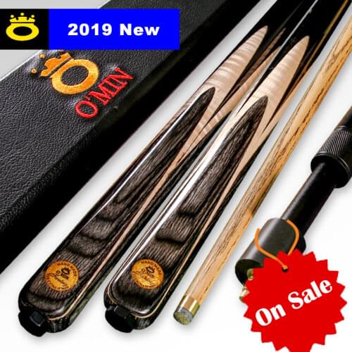 O'MIN Snooker Cue High-end One Piece Snooker Cue or 3/4 Piece Cue with Excellent Case with Telescopic Extension Snooker Stick