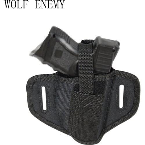 6 Position Ambidextrous Concealment Holster for Compact Subcompact Handguns Concealed Belt Holster for Right Left Hand Draw