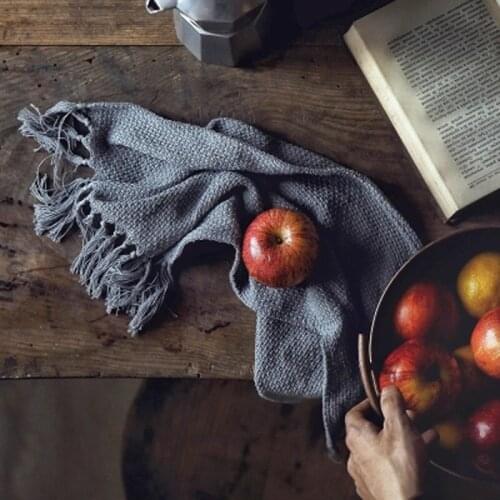 Creative handmade fringe napkin placemats ins food photography tablecloths props tablecloths home kitchen groceries supplies