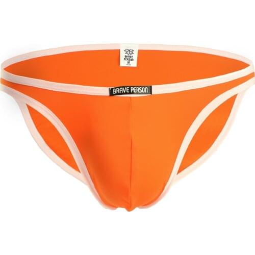 2019 brand Brave Person men Underwears Men Sexy Mini Briefs Low Waist Smooth Nylon Male Underwear Briefs