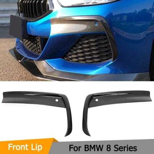 Car Front Bumper Fog Lamp Covers Trims for BMW 8 Series G14 G15 G16 M Sport F93 M8 2018-2021 Carbon Fiber Air Vent Trims Covers