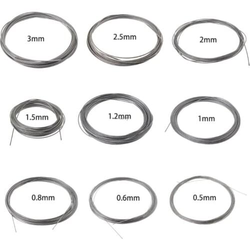 New 30m 304 Stainless Steel Wire Rope Soft Fishing Lifting Cable 7x7 Clothesline