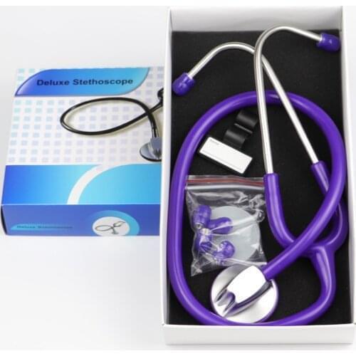 Purple Color Single Head Professional Cardiology Doctor Nurse Cardiology Medical Stethoscope