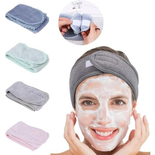 Adjustable Wide Hairband Yoga Spa Bath Shower Makeup Wash Face Cosmetic Headband For Women Ladies Make Up Accessories