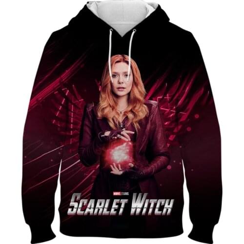 Marvel Wanda Vision Scarlet Witch 3D Print Cool Hoodies Men Women Children Sweatshirts Fashion Streetwear Coat Unisex Clothing