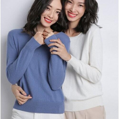 Knitting Women Sweaters and Pullovers Solid Color O-neck Casual Ladies Knitted Sweater 2020 Spring Pull My NewIn