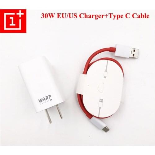 Oneplus 7 7T 8 Pro 30W Warp USB Charger Original Super Dash Charging Wall Adapter Type C Cable For One plus 1 + 3/3T/5/5T/6/6T