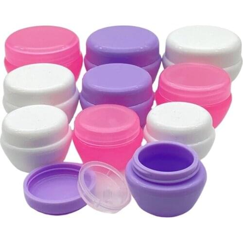 50Pc Mushroom Cosmetic Empty Jar Pot Eyeshadow Makeup Face Cream Container Bottle PP Plastic Cream Jars Sample Jar