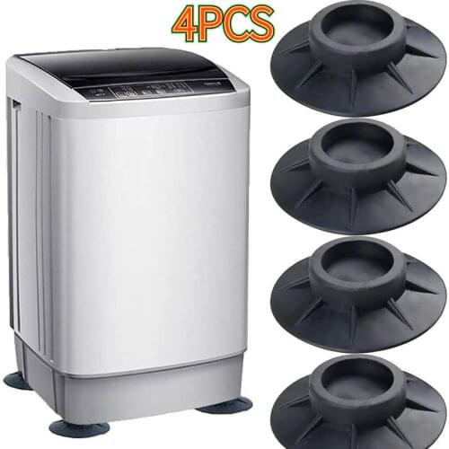 4pcs Anti Vibration Feet Pads for Washing Machine Rubber Mat Floor Mat Universal Dryer Refrigerator Legs Base Fixed Non-Slip Pad