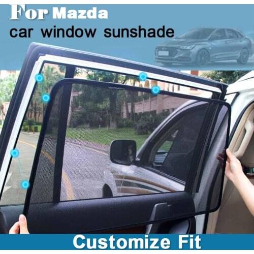 5pcs High-end custom For Mazda 6 atenza sedan type magnetic car curtain sun shade car window shade car styling car Anti-UV