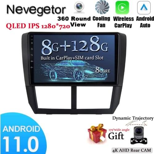 Android 11 For Subaru Forester 2007-2013 Impreza 2007-2011 Car Radio Multimedia Video Player GPS Navigation NO 2 Din
